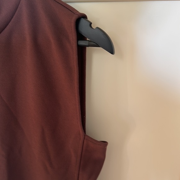 ZARA Sleeveless Mockneck 🍁 Size M Brown - Picture 4 of 6